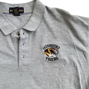 University of Missouri Mizzou Grey Polo Shirt XL
